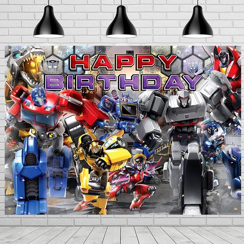 Transformers Birthday Backdrop, Transformers Banner, Transformers Backdrop, Transformers Decorations, Cars Bedroom, Transformers Party, Transformers Birthday Parties, Rubric Template, Transformers Birthday