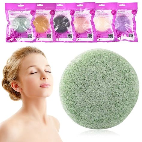 Charcoal Cleanser, Sponge Makeup, Face Sponge, Skin Washing, Face Cleaning, Konjac Sponge, Facial Cleaning, Cleaning Sponge, Makeup Removal