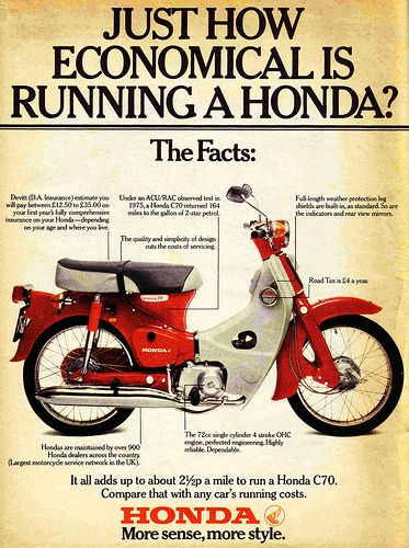 HONDA C70 | Flickr - Photo Sharing! C90 Honda, Classic Honda Motorcycles, Honda Scooter, Honda C50, Honda C90, Honda 50, Vintage Honda Motorcycles, Honda C70, Soichiro Honda