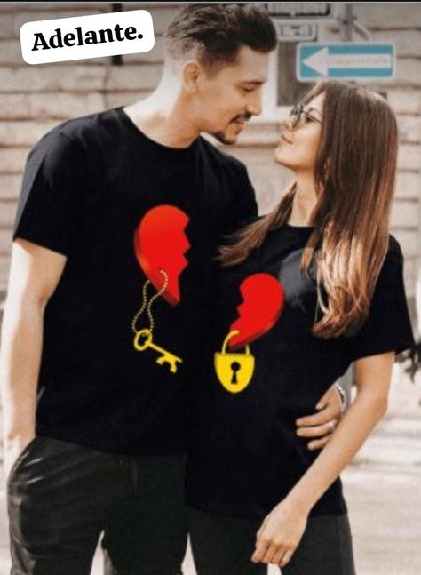 (93) WhatsApp Women Shirt Top, Matching Couple Shirts, Couple Tshirts, Valentine T Shirts, Valentines Outfits, Short T Shirt, Couple T-shirt, Casual Streetwear, Matching Couples