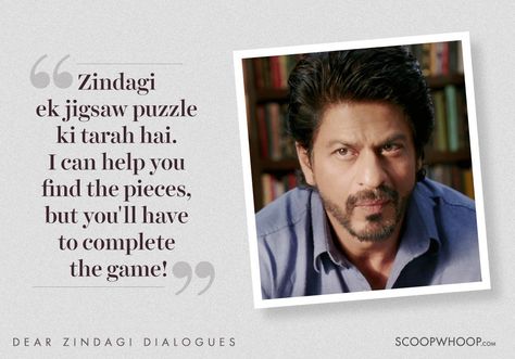 Love you, zindagi! Bollywood Love Quotes, Determination Quotes Inspiration, Filmy Quotes, Dear Zindagi Quotes, Dear Zindagi, Movie Dialogues, Society Quotes, Bollywood Quotes, Love Anniversary Quotes