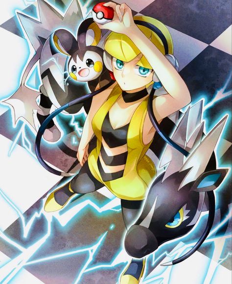 Pokemon Elesa, Elesa Pokemon, Giratina Pokemon, Characters Female, Pokemon Trainers, Catch Em All, Pokemon Trainer, Pocket Monsters, Pokemon Fan