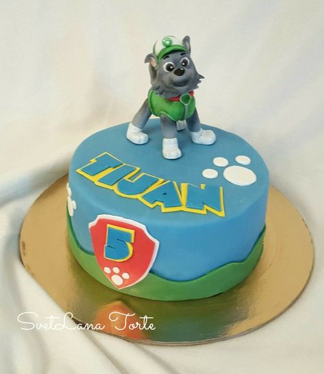 Paw Patrol Rocky Cake, Paw Patrol Rocky, Paw Patrol Birthday Cake, Boys First Birthday Party Ideas, 3d Cake Toppers, Paw Patrol Cake, 3d Cake, Paw Patrol Birthday, Boy First Birthday