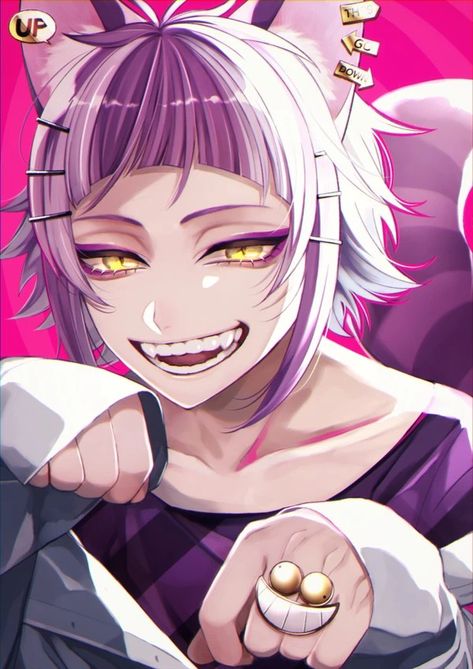 Chesire Cat Fanart Human, Chenya Twisted Wonderland Fanart, Chenya Fanart, Cheshire Cat Anime, Chenya Twisted Wonderland, Alice In Wonderland Fanart, Cheshire Cat Art, Twisted Disney, Cool Anime Guys