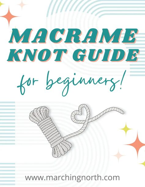 Free Macrame Knots Guide from Marching North.pdf Marching North Macrame, Spiral Knot Tutorial, Spiral Knot, Knots Guide, Macrame Knot, Macrame Knots, Macrame Tutorial, Macrame Projects, Crafty Stuff