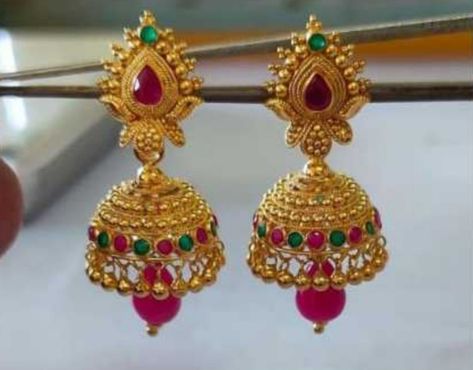 5grams Gold Earrings Buttalu, Mutyala Buttalu Gold, 5grams Gold Earrings Jumkas, New Model Buttalu Gold, Buttala Kammalu Gold, Gold Buttalu In 5 Grams, Gold Buttas Earrings, Buttalu Earrings Gold In 10 Grams, Light Weight Gold Buttalu