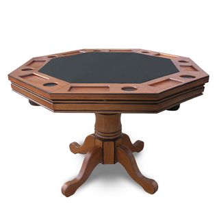 Hathaway Kingston Dark Oak 3-in-1 Poker Table Octagon Poker Table, Bumper Pool Table, Poker Table Top, Bumper Pool, Poker Tables, Hardwood Table, Multi Language, Furniture Finishes, Pool Accessories