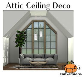 Sims 4 CC's - The Best: Attic Ceiling Deco by 13Pumpkin31 Sims 4 Attic Cc, Grill Cc Sims 4, Sims 4 Ceiling Cc, Sims 4 Attic, Sims 4 Ceiling, Sims 4 Cc Build Mode, Sims 4 Build Mode, Attic Ceiling, October Fest