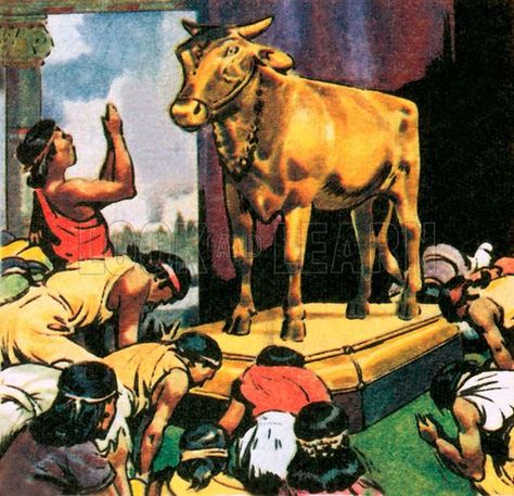 The Golden Calf, Nephilim Giants, Golden Calf, Learn History, Bible Images, Jesus And Mary Pictures, Bible Pictures, History Images, Best Islamic Images