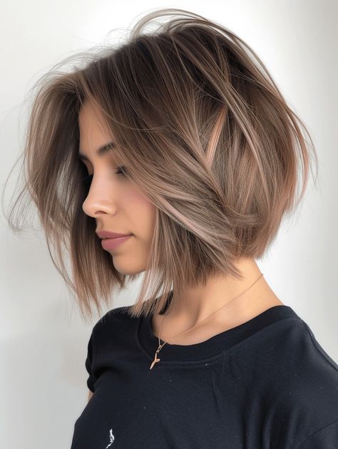 37 March Haircut Ideas 2024: A Guide to Transforming Your Look Brown Blonde Short Hair, Short Hair Dark Blonde, Short Light Hair, Blonde Hair Shoulder Length, Short Hair Dark Brown, Fade Haircut Short, Light Brown Short Hair, Brown Bobs, Short Hair Low Taper