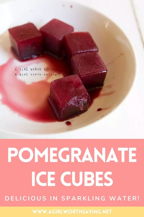 Sphere Ice, Dry January, Fitness Community, Splash Of Color, Pomegranate Juice, Sparkling Water, Pudding Recipes, Ice Cubes, Kombucha