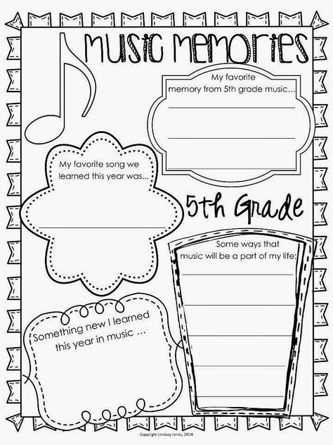 Music Assessments, Year Reflection, Music Printables, Elementary Music Class, Middle School Music, Elementary Music Lessons, Elementary Music Education, Music Journal, Music Curriculum