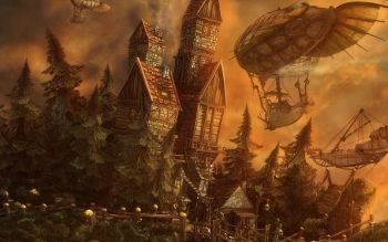 Wallpaper ID : 241826 City Pc Wallpaper, What Is Steampunk, Steampunk Background, Steampunk Wallpaper, Steampunk City, Steampunk Artwork, Steampunk Airship, Art Steampunk, Diesel Punk