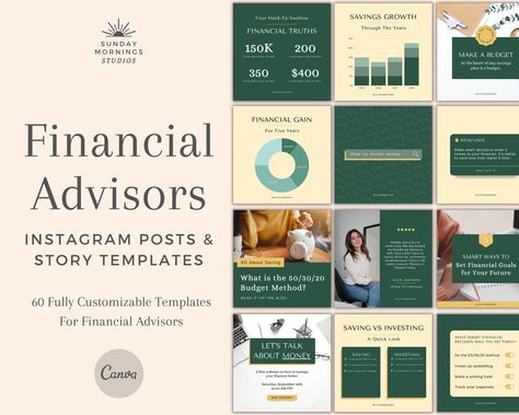 #Financial_Social_Media_Posts #Financial_Instagram_Feed #Financial_Social_Media_Design #Financial_Quotes Financial Social Media Posts, Financial Instagram Feed, Social Media Story Design, Financial Quotes, Instagram Font, Instagram Template Free, Coach Instagram, Story Design, Financial Coach