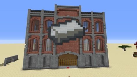 Minecraft Medieval Factory, Minecraft Iron Farm Design, Industrial Factory Design, Minecraft Iron Farm, Minecraft Factory, Minecraft Details, Minecraft Iron, Farm Minecraft, Iron Farm