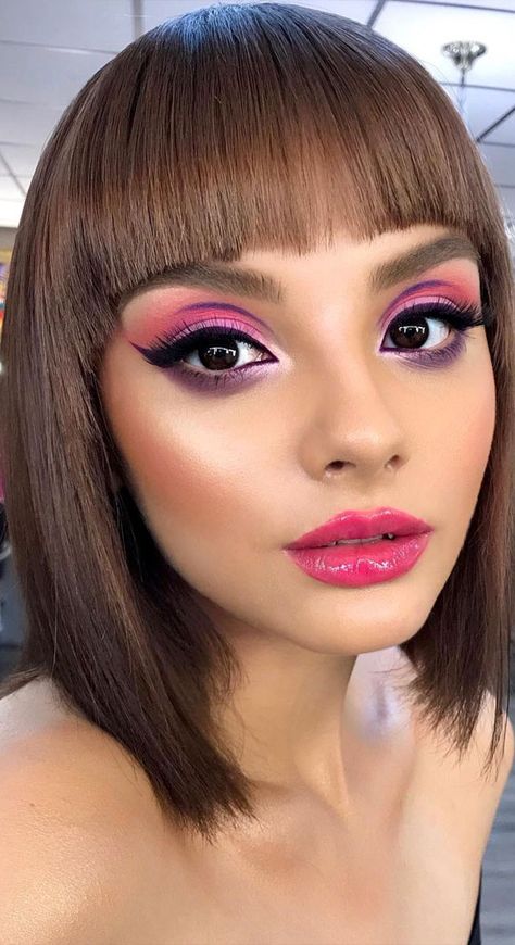 Pink Glossy Lips, Makeup For Spring, Purple Makeup Looks, Photo Repair, 50 Makeup, Themes Wedding, 2023 Pink, Latest Makeup Trends, Summer Makeup Looks