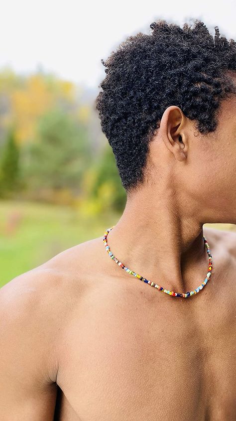 Amazon.com: African beaded necklace, Gift for men, Men Gift Tribal necklace, Man necklace, Single strand mens necklace, African beaded necklace for men, Seed bead necklace, Colorful men necklace, Simple necklace,: Handmade Handmade Necklace For Men, Beaded Jewelry Men, Men’s Beaded Necklace, Necklace Men Diy, Bead Necklace Men, Beaded Necklace For Men, Bead Things, African Beaded Necklace, Necklace Man