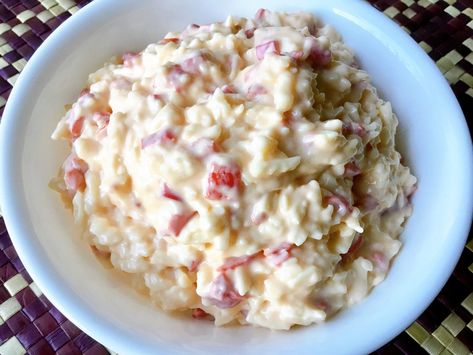 Honey Cheese Pimiento Cheese Pimiento Recipe Filipino, Honey Cheese, Pimento Cheese Dip, Pimento Cheese Recipes, Sandwich Spread, Spanish Dishes, Cheese Ball Recipes, Pimento Cheese, Filipino Food