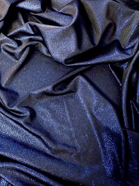 Amazon.com: Shiny Sparkle Foil on Stretch Soft Lightweight Knit Jersey Polyester Spandex Fabric by The Yard (Navy Blue/Black) Breast Enhancement Cream, Kitty Pryde, Linen Fashion, Shiny Fabric, Polyester Spandex Fabric, Navy Fabric, Navy Gold, Fabric Texture, Kids Swimming