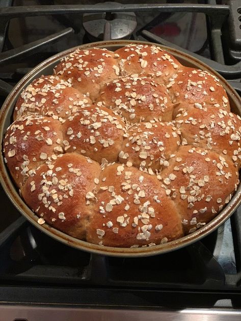 Homemade Whole Grain Bread, Oatmeal Dinner Rolls, Oatmeal Dinner, Slow Cooker Pork Shoulder, Oatmeal Bread, Grain Bread, Ranch Recipe, America's Test Kitchen Recipes, Dinner Rolls Recipe