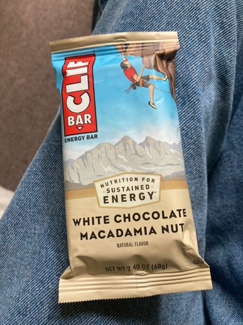 White Chocolate Macadamia Nut, Clif Bar, Clif Bars, White Chocolate Macadamia, Chocolate Macadamia, Macadamia Nut, Gift Inspo, Adventure Aesthetic, Energy Bars