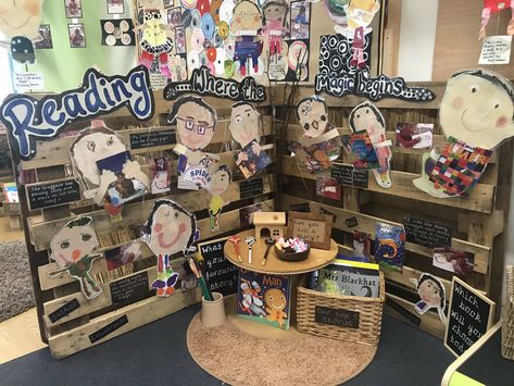 Reading Area Eyfs Book Corners, Eyfs Provision, Literacy Corner, Ivf Diet, Natural Classroom, Year 1 Classroom, Story Sacks, Reading Areas, Neutral Classroom