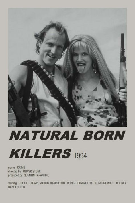 Natural born killers 1994 Woody Harrelson Juliette Lewis Robert Downey jr Natural Born Killers Wallpaper, Natural Born Killers Poster, Killers Movie Poster, Killers Movie, Movie Character Ideas, Woody Harrelson, Juliette Lewis, Cinema Art, Be With You Movie