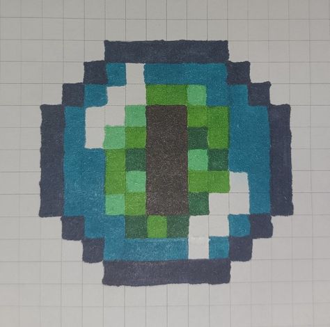 Eye Of Ender, Pixel Art, Art