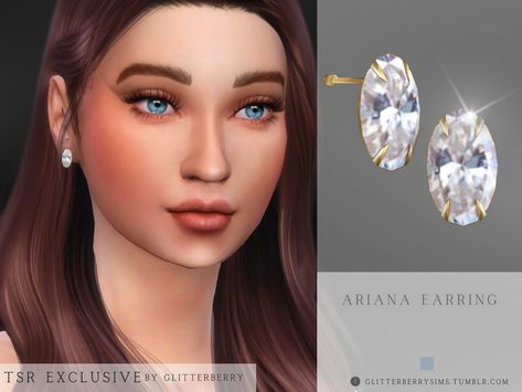 Earrings Sims 4, Baby Blue Jewelry, Kate Middleton Earrings, Tiffany Diamond Ring, Snow Earrings, Sims 4 Tsr, Sims 4 Cas Mods, Emerald Earrings Drop, Diamond Stud Earring