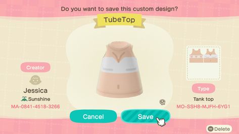 Acnh Yellow, Clothing Codes, Code Clothes, Animal Crossing Qr Codes Clothes, Crop Top Designs, Tank Outfit, Yellow Crop Top, New Animal Crossing, Animal Crossing Qr