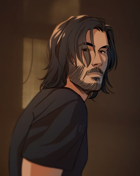 John Wick Fanart, John Wick Art, John Wick 3, Johnny Silverhand, John Wick Movie, Keanu Reeves John Wick, The Boogeyman, Baba Yaga, Arte Sketchbook