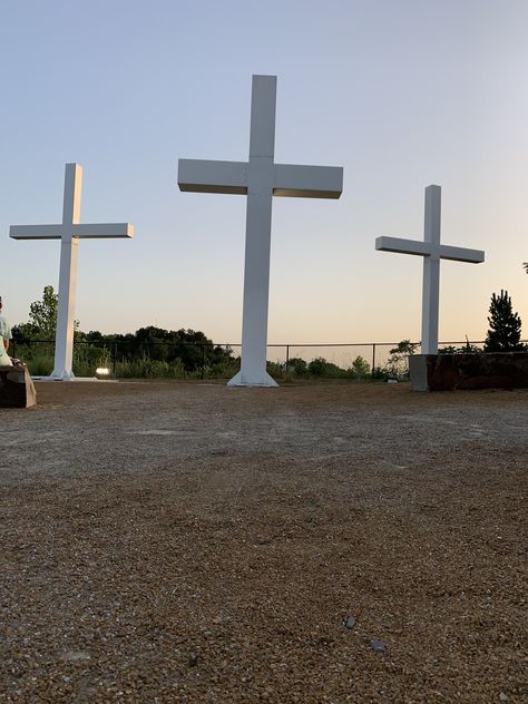 falls creek crosses in davis, oklahoma Falls Creek Church Camp Oklahoma, Oklahoma Aesthetic, Davis Oklahoma, Jesus Wallpapers, Philippians 1 21, Prayer Garden, Church Camp, Falls Creek, Jesus Wallpaper