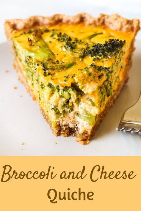 Quiche Broccoli Cheese, Creamy Quiche, Quiche Filling, Broccoli Pie, Broccoli Cheese Quiche, Quiche Recipes Healthy, Pinterest Sign, Vegetarian Quiche Recipes, Broccoli Cheddar Quiche