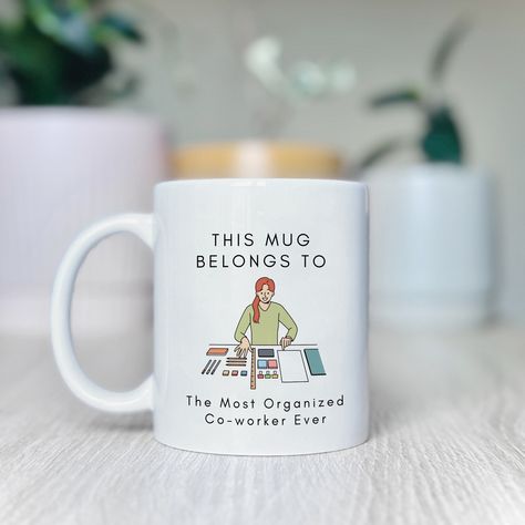 Most Organized Coworker Ever Mug, Funny Coworker Mugs, Cute Coworker Mug, Mugs for Coworkers, Gifts for Coworkers, Organized Worker by EverydayCharacters on Etsy Mugs For Coworkers, Coworkers Gifts, Coworker Humor, Funny Coworker Gifts, Black Paper Drawing, Paper Drawing, Black Paper, Gifts For Coworkers, Funny Mugs