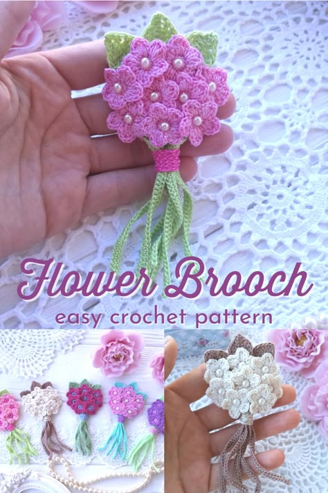 Flower Crochet Patterns, Easy Crochet Bookmarks, Crochet Cards, Blanket Edging, Crochet Small Flower, Crochet Blanket Edging, Flowers Jewellery, Scrap Yarn Crochet, Leftover Yarn