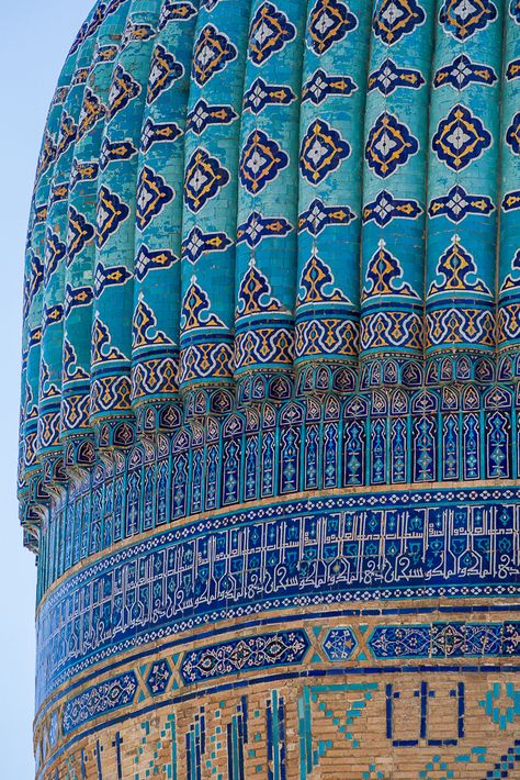 Bibi-Khanym Mosque - Samarkand - Uzbekistan Gcse Art Mood Board, Islamic Civilization, Art Mood Board, Mosque Design, Aviator Hat, Mosque Architecture, Cool Wallpapers For Phones, Fashion Designing, Gcse Art