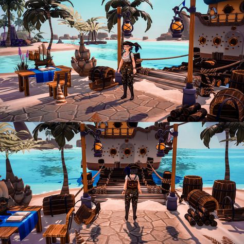 Zoze 🍂 era of DLV 🤍 on Twitter: "I'm so excited that we can put Donald's ship on the dock and still access it 🥲 I'm waiting to fully decorate this area to see what other recipes Eric gives out so it's a WIP. #DisneyDreamlightValley #DDLVCommunity https://t.co/iOaXuFwJTI" / Twitter Disney Dream Light Valley Beach Ideas, Dreamlight Valley Donald House, Ddlv Inspiration Beach, Dreamlight Valley Beach Ideas, Dreamlight Valley House Ideas, Dream Light Valley Ideas, Ddv Inspiration, Dreamlight Valley Ideas, Dreamland Ideas