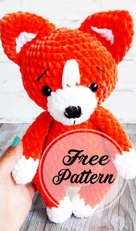 Free and Awesome Red Fox Amigurumi Crochet Pattern | Amigurumiforum Crochet Fox Pattern Free, Amigurumi Fox Pattern, Fox Amigurumi, Crocheted Fox Pattern, Amigurumi Fox, Confection Au Crochet, Crochet Animals Free Patterns, Crochet Amigurumi Free Patterns, Crochet Amigurumi Free