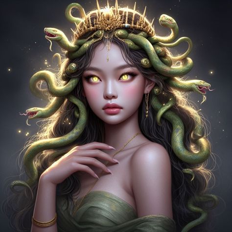 Rpw Background Template, Medusa Pictures, Medusa Hair, Male Mermaid, Mythology Paintings, Emotional Painting, Medusa Art, Devian Art, Pink Books