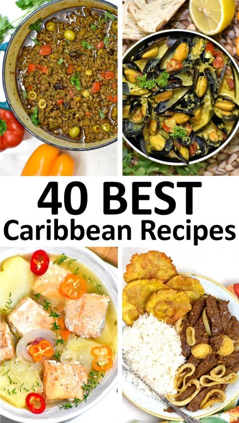 Caribbean Buffet Ideas, Caribbean Crockpot Recipes, Jamaican Recipes Seafood, West Indian Food Recipes, Carribean Thanksgiving Dinner, West Indian Recipes Trinidad, Easy Caribbean Dinner Recipes, Caribbean Dinner Recipes, Caribbean Food Ideas