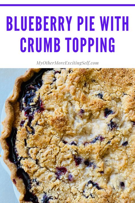 Crumb Topping For Pie, Blueberry Crumb Pie, Summer Pie Recipes, Easy Blueberry Pie, Perfect Pie Crust Recipe, Summer Pie, Pie Crumble, Cream Cheese Muffins, Blueberry Crumble