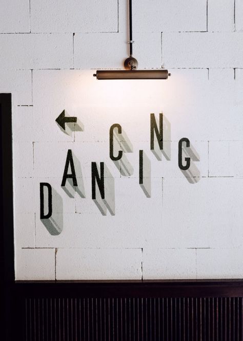 maxxie and malory danced at the same studio Dance Studio Design, White Brick Wall, Dance Rooms, Dance School, Wayfinding Signage, White Brick, Environmental Graphics, Signage Design, Black And White Aesthetic