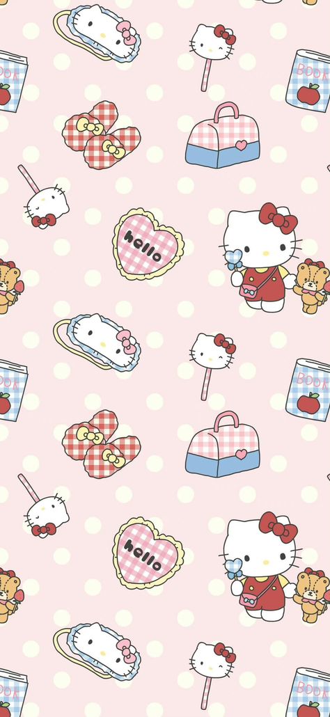 Spring Wallpaper Hello Kitty, Lofi Wallpaper, Kitty Aesthetic, Kitty Pictures, Hello Kitty Aesthetic, Hello Kitty Backgrounds, Sanrio Wallpaper, Spring Wallpaper, Hello Kitty Pictures