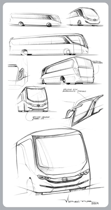 Sketch Bus product Ello Vechiles Sketch, Bus Sketch Design, Vehicle Design Sketch, Bus Design Concept, Truck Design Sketch, Anime Truck, Car Design Sketch Draw, Design Pencil Drawing, Bus Sketch