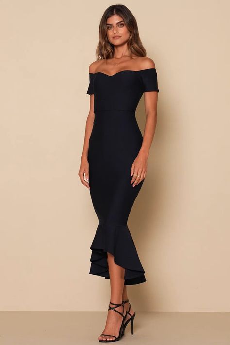 Black wedding guest outfits