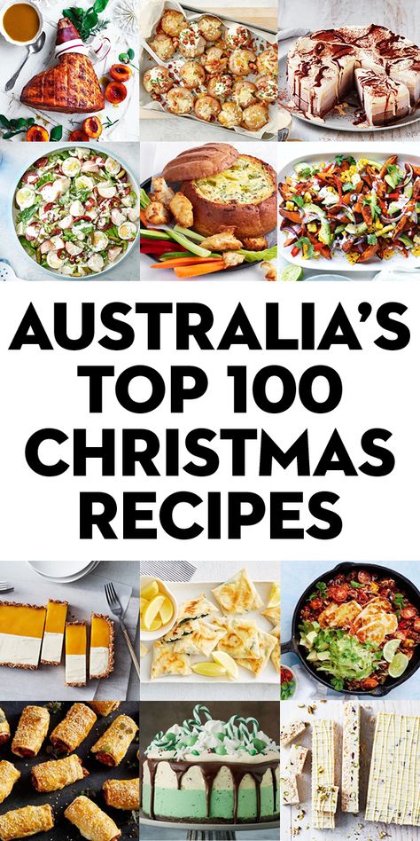 #christmas #australia #christmasrecipes Christmas Lunch Recipes, Australian Christmas Food, Christmas Australia, Australia Recipes, Menu Sans Gluten, Australia Christmas, Aussie Food, Christmas Salads, Christmas Dinner Menu