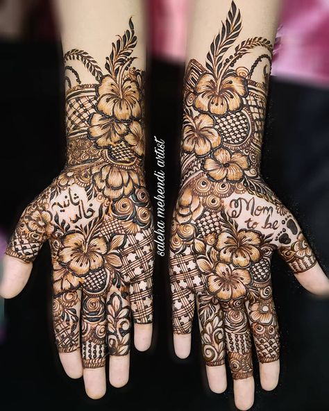 Dubai Design Mehendi, Mehendi Full Hand, Mehndi Design For Palm, Legs Henna, Desi Mehndi, Fancy Mehndi, Designer Mehndi, Front Mehndi, Khafif Mehndi