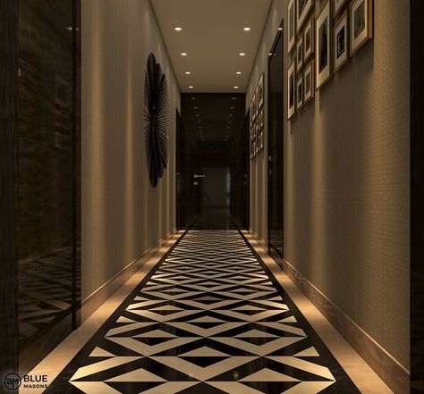 Passage Flooring Pattern, Passage Tiles Design, Passage Flooring Design, Luxury Marble Flooring Pattern, Lobby Flooring, Luxury Marble Flooring, Marble Inlay Floor, Floor Pattern Design, Marble Floor Pattern