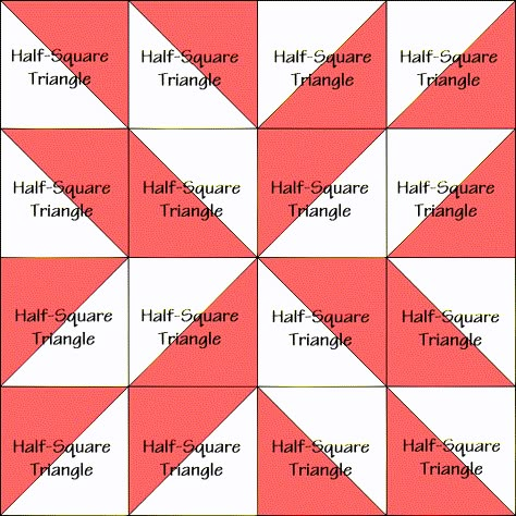 Half Square Triangle Quilts Pattern, Colchas Quilting, Triangle Quilt Pattern, Triangle Quilts, Projek Menjahit, Painted Barn Quilts, Barn Quilt Designs, Block Diagram, Half Square Triangle Quilts