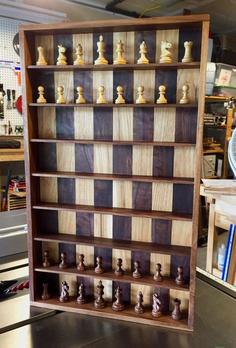 Vertical Chess Board, Diy Chess Set, Chess Board Table, Chess Boards, Wooden Chess Board, Chess Table, Wood Chess, Wooden Chess, Chess Game